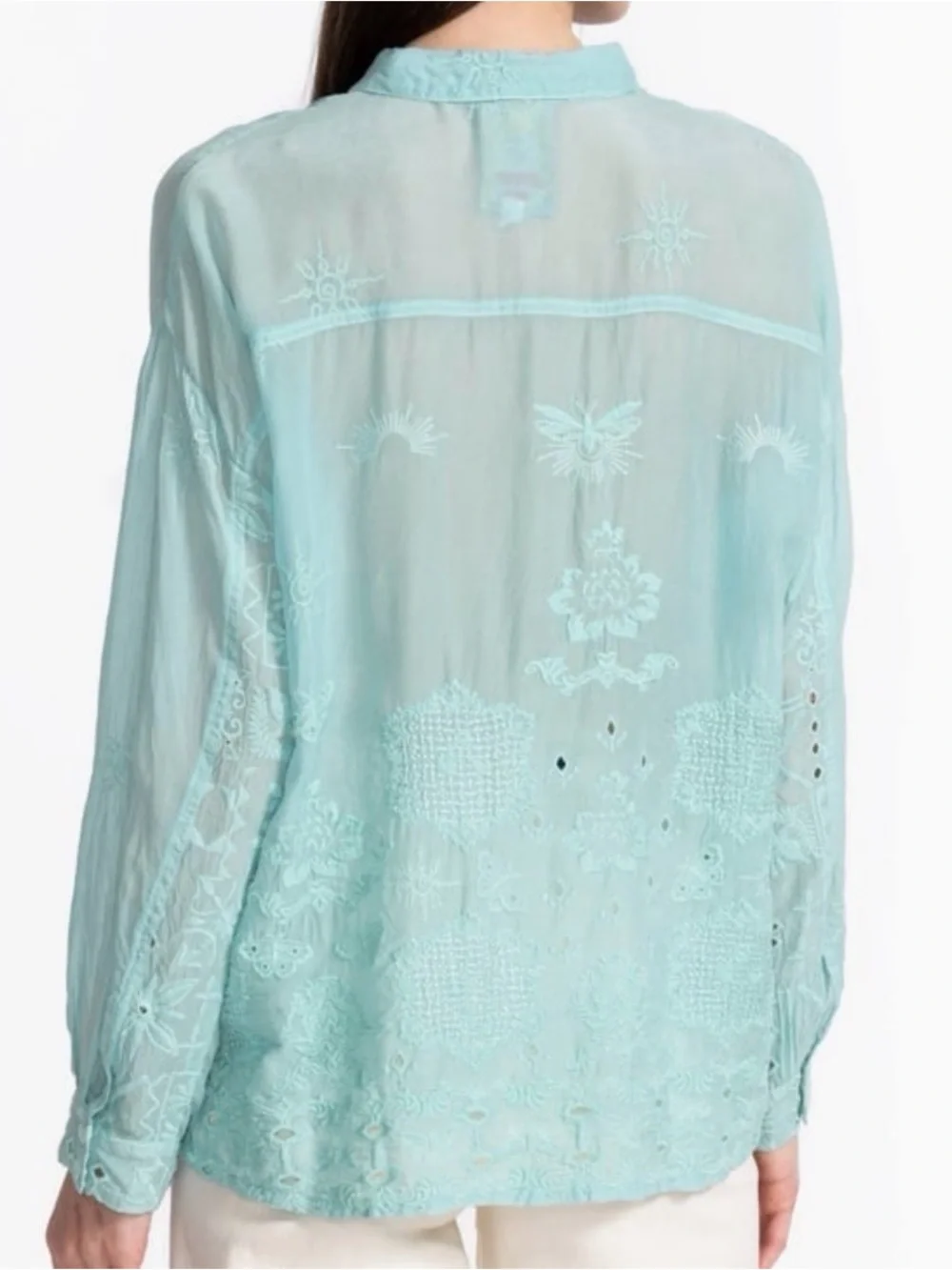 JOHNNY WAS SLIM AUDREY BUTTON DOWN SHIRT******SIZE: XS - Picture 2 of 2